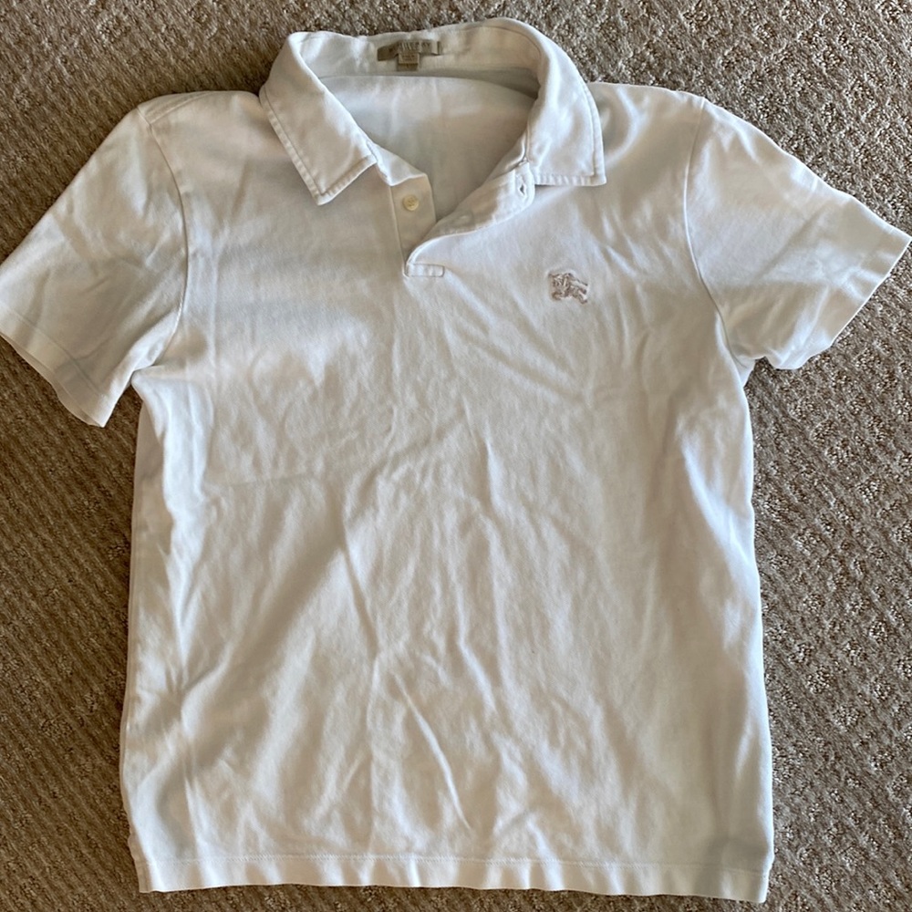 White Burberry Polo.